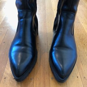 Size EU 37 - US 7 | Black | Knee High Boots |